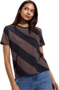 Cynthia Rowley Diagonal Stripe Tee
