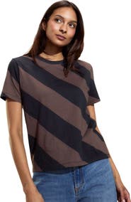 Cynthia Rowley Diagonal Stripe Tee