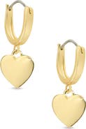 Lily Nily Kids' Heart Drop Hoop Earrings
