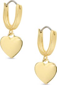 Lily Nily Kids' Heart Drop Hoop Earrings