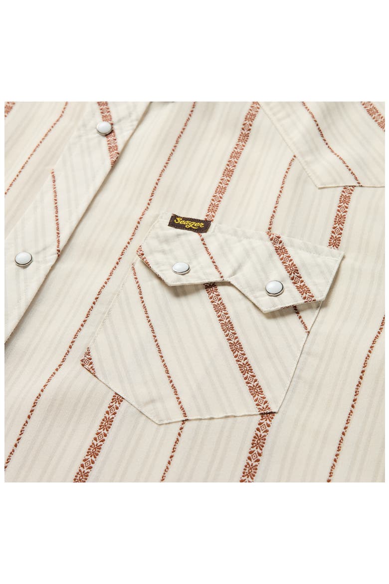Sawtooth Short Sleeve Snap-Up Shirt, Alternate, color, AZTECA TILE