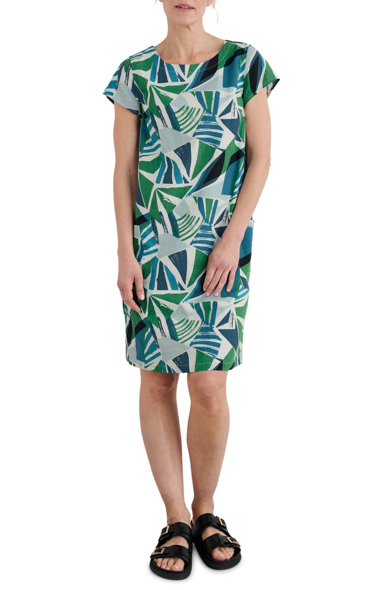 Seasalt Cornwall River Cove Shift Dress, Main, color, Spinnaker Sails Hedgerow
