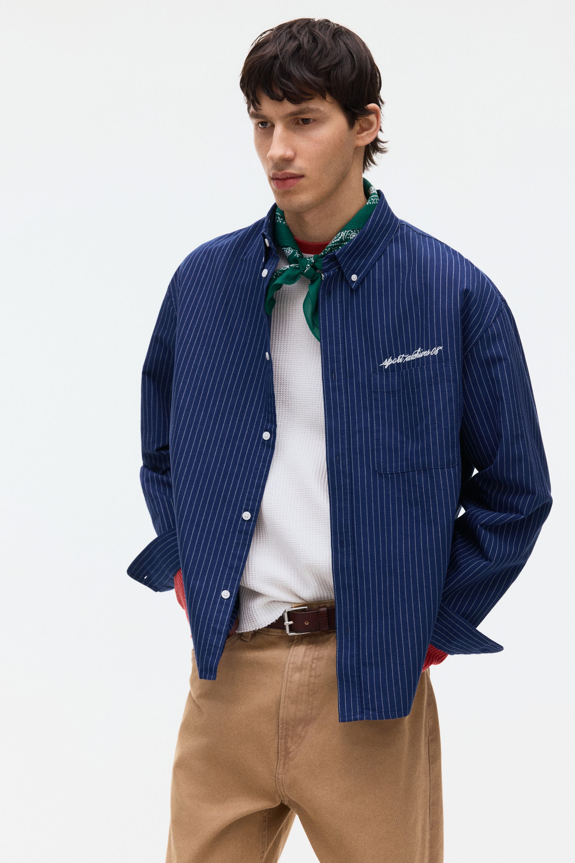 Loose-fit oxford shirt - image 2