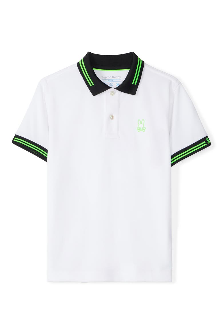 Kids' Marshall Tipped Polo, Main, color, WHITE