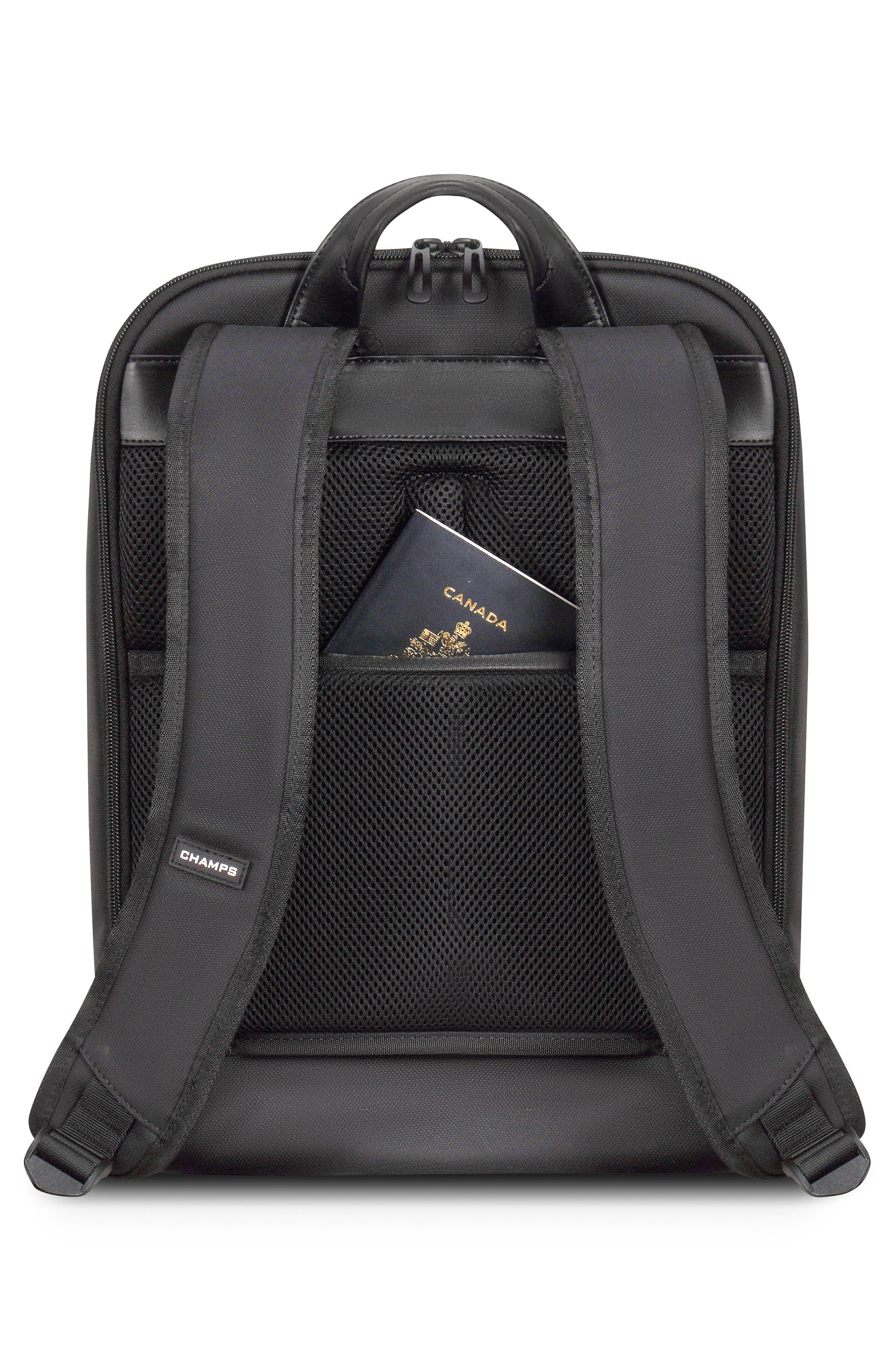 CHAMPS Waterproof Laptop Backpack, Alternate, color, 