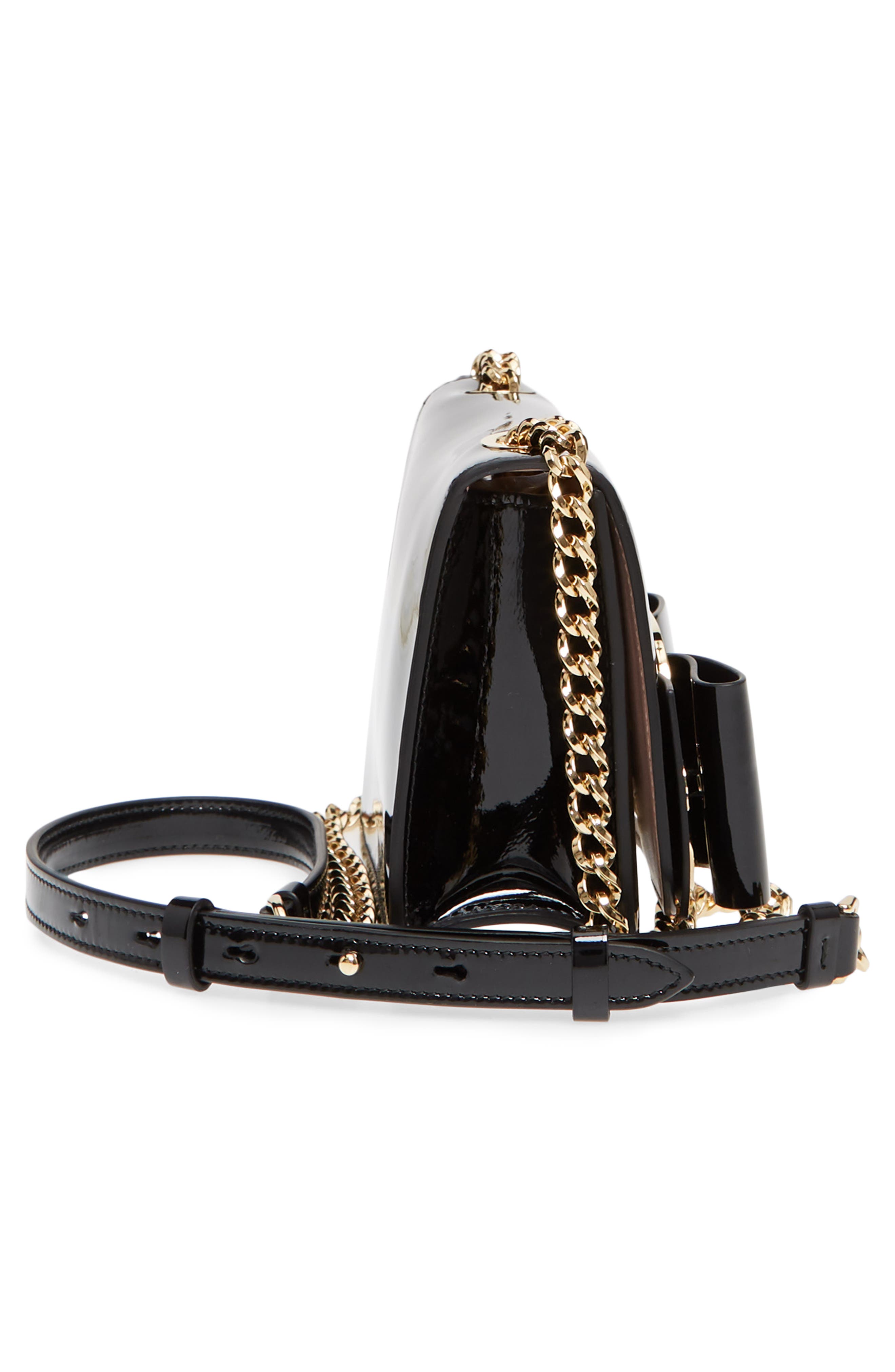 FERRAGAMO Salvatore Ferragamo Vara Patent Leather Crossbody Bag, Alternate, color, 