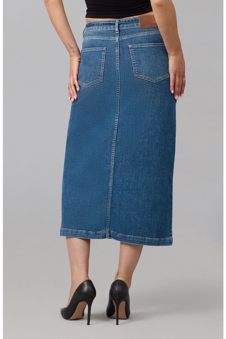 Halston High Rise Maxi Skirt, Alternate, color, Film Noir