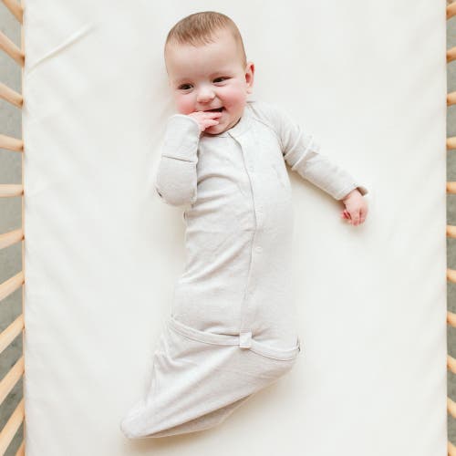 Goumikids Goumi 24 Hour Convertible Sleeper Baby Gown In Storm Gray