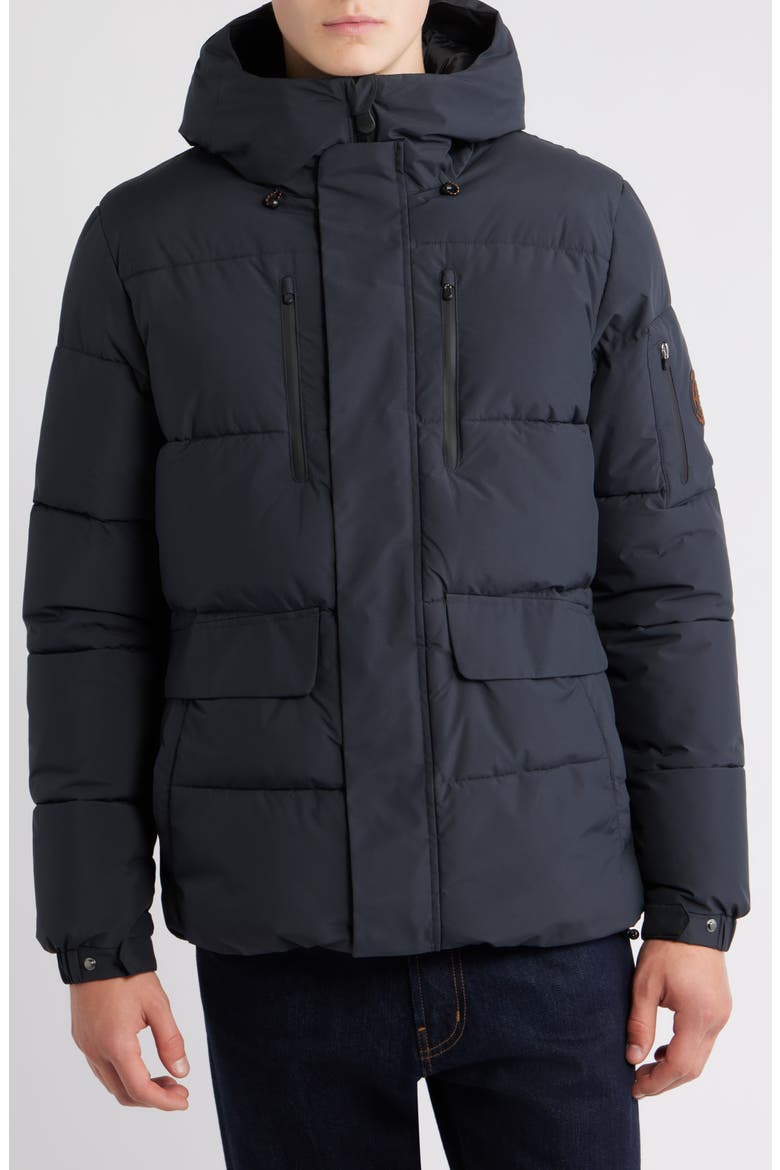 Alter Waterproof Hooded Puffer Jacket, Alternate, color, BLACK
