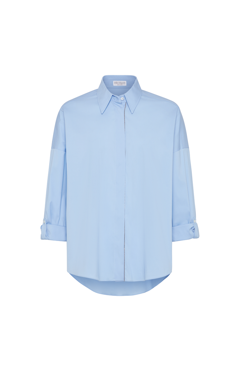 Brunello Cucinelli Poplin shirt, Main, color, Sky Blue