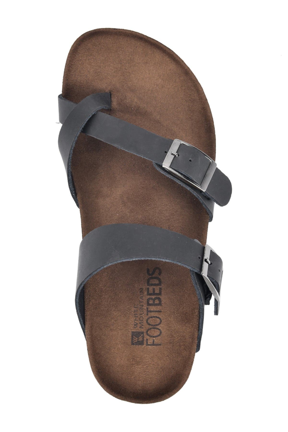 White Mountain Footwear Gracie Double Buckle Sandal, Alternate, color, 