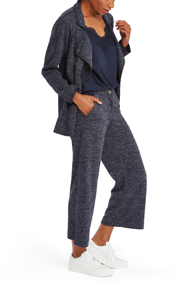 Twiggy Snap Closure Knit Jacket, Alternate, color, INDIGO MIX