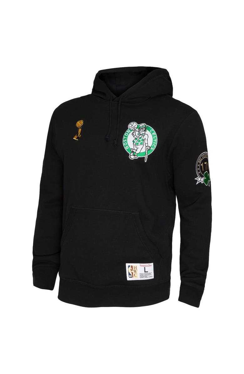 Mitchell & Ness Men's Mitchell & Ness Black Boston Celtics Hardwood Classics Champs City Pullover Hoodie, Alternate, color, 