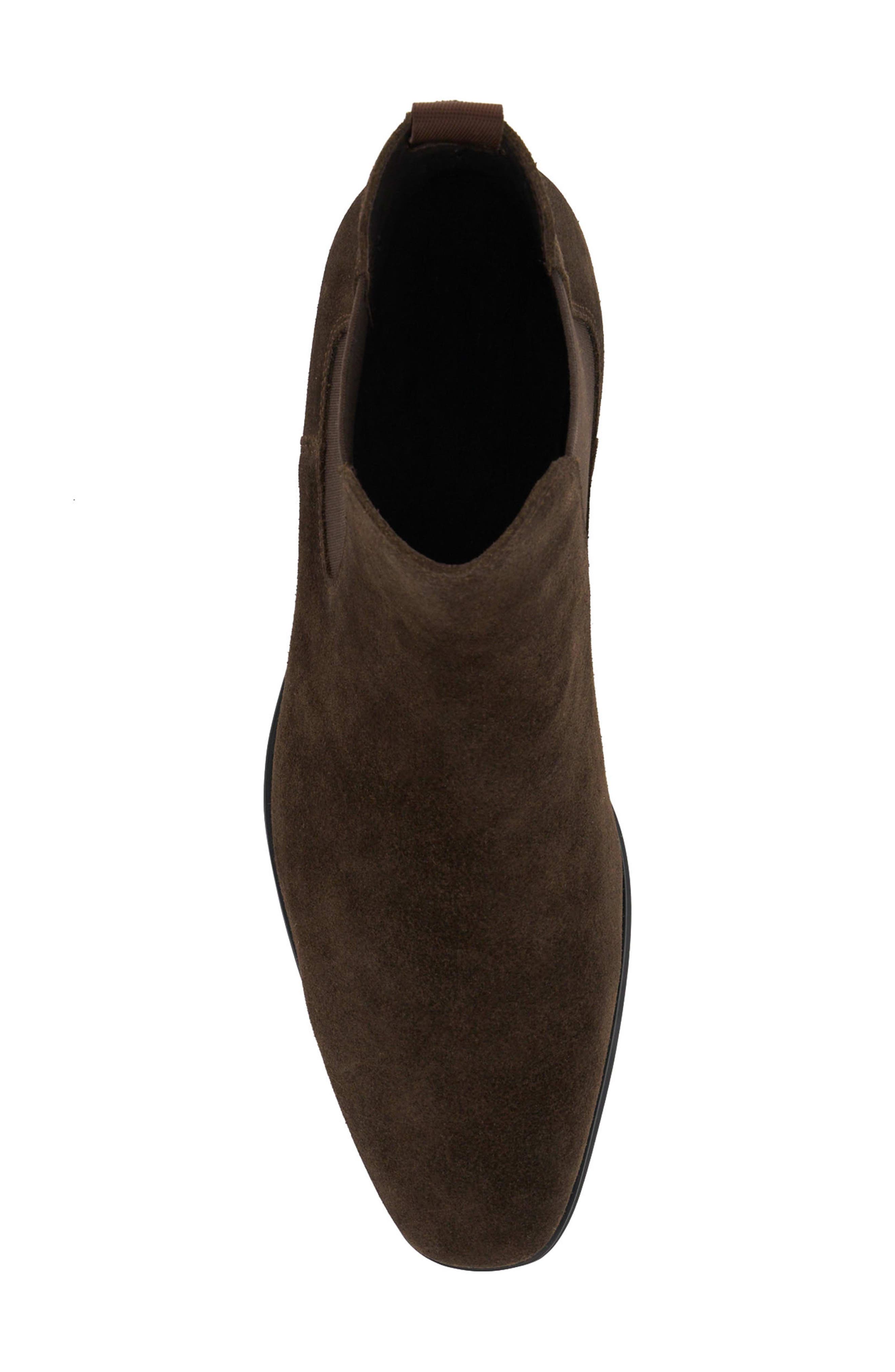 Dune London Mandatory Chelsea Boot, Alternate, color, Dark Brown