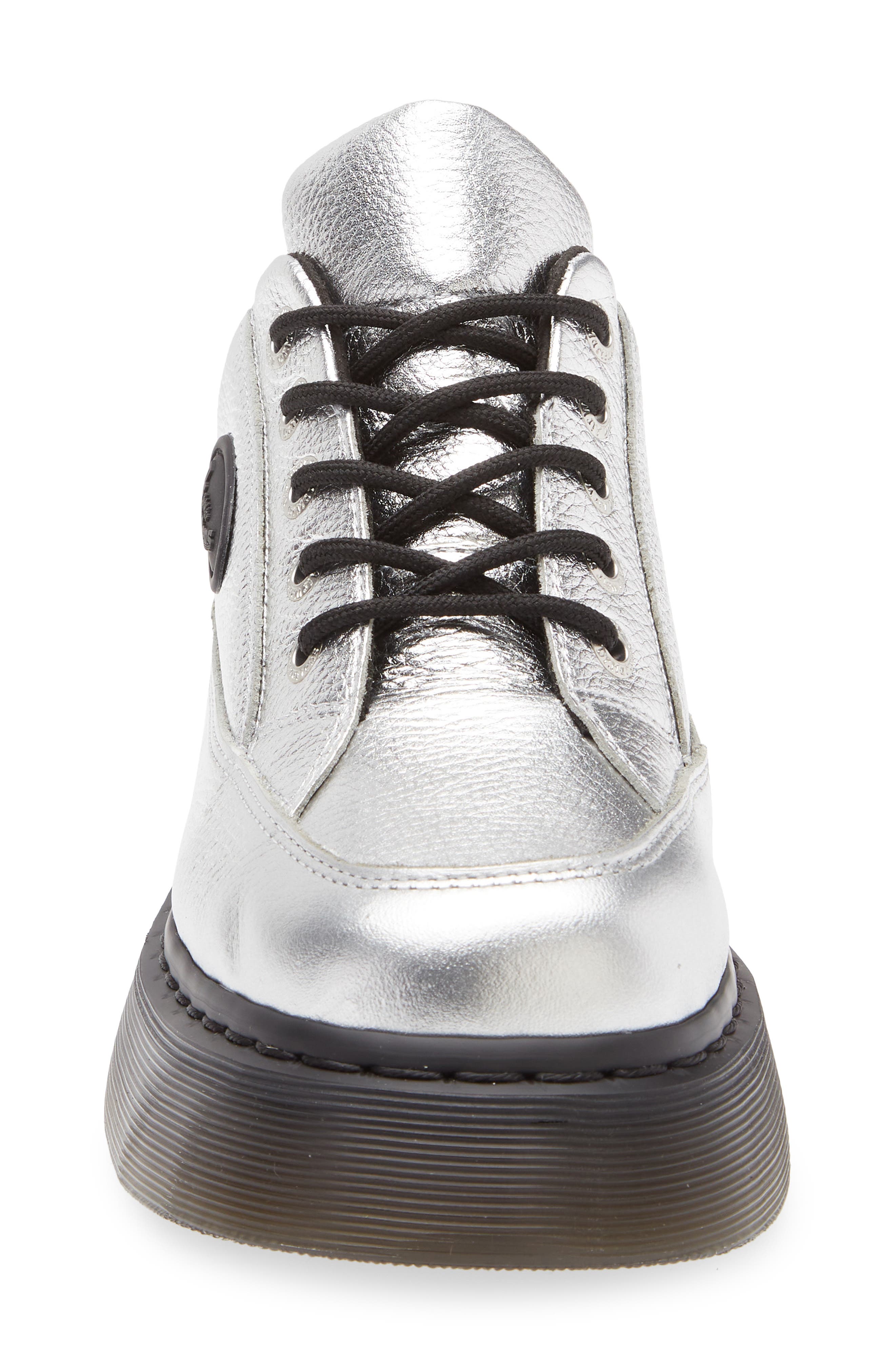 Dr. Martens Buzz 5i Mixed Media Platform Sneaker, Alternate, color, Silver Metallic