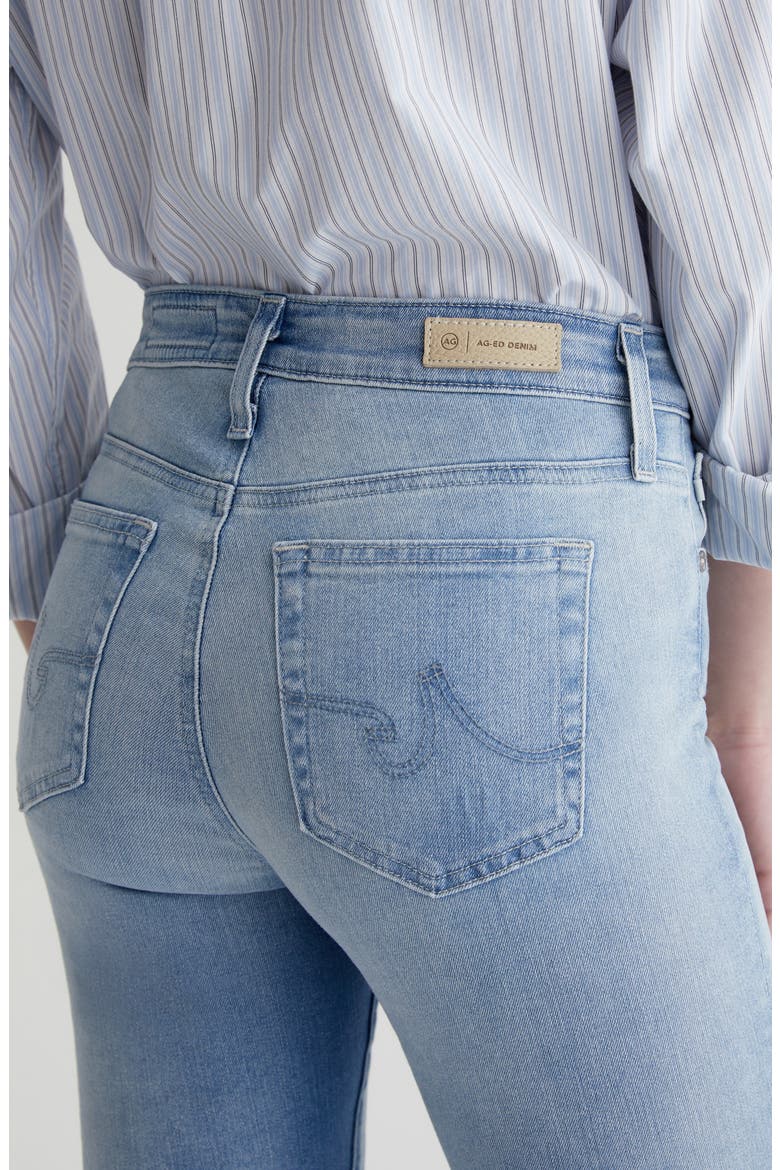 Farrah Raw Hem Crop Bootcut Jeans, Alternate, color, 24 YEARS LOOKING GLASS