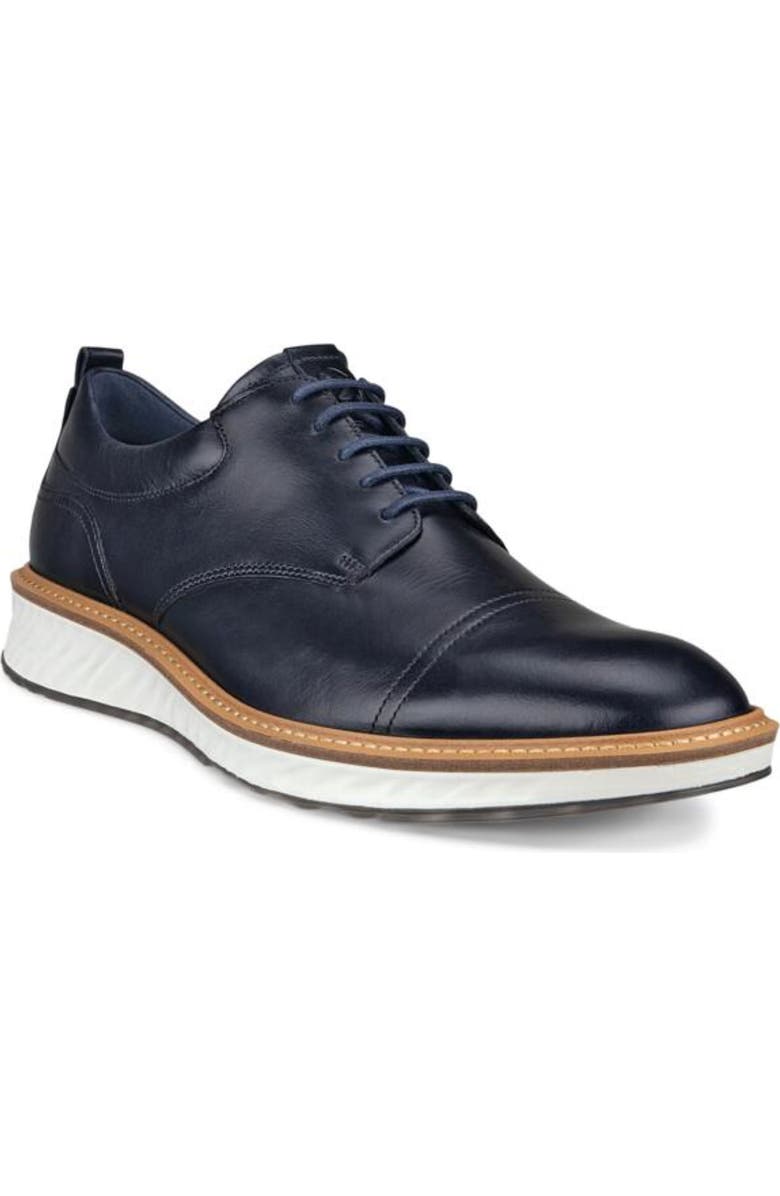 ECCO ST.1 Hybrid Cap Toe Derby, Main, color, Marine