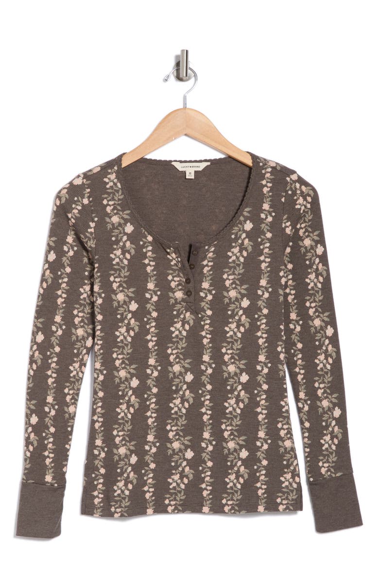 Lucky Brand Long Sleeve Thermal Henley, Alternate, color, 