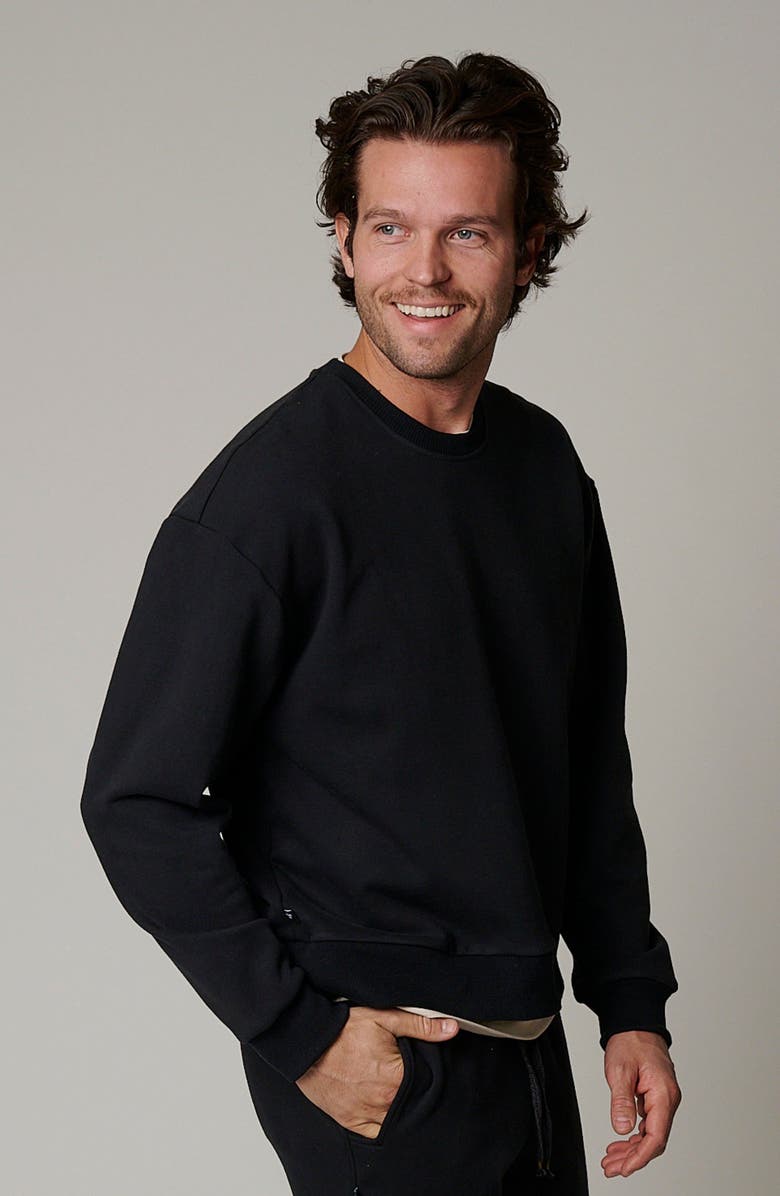 LEISURE LAB Zen Crewneck, Main, color, Eclipse