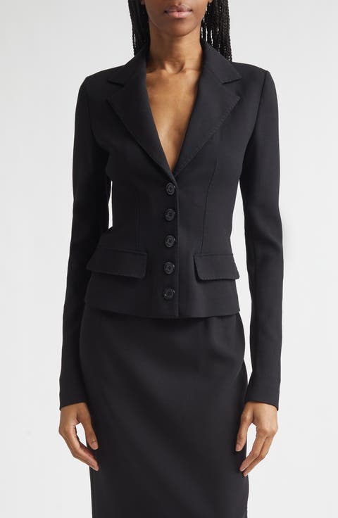 Tailored Stretch Wool Jacket
