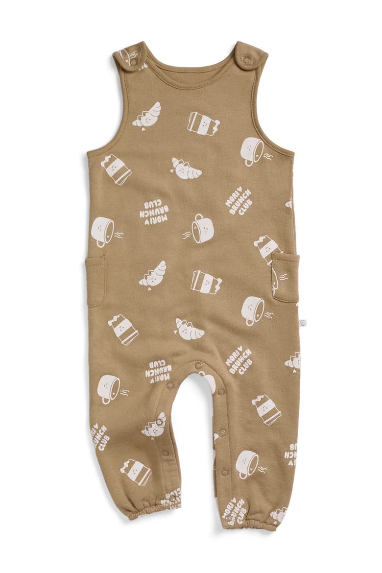 Brunch Club Dungarees, Main, color, Sesame & Gardenia