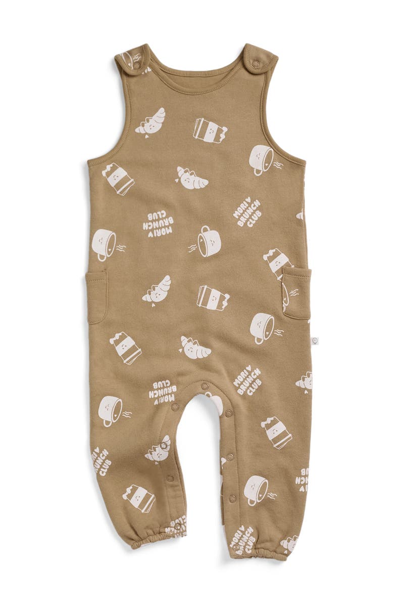 MORI Brunch Club Dungarees, Main, color, Sesame & Gardenia