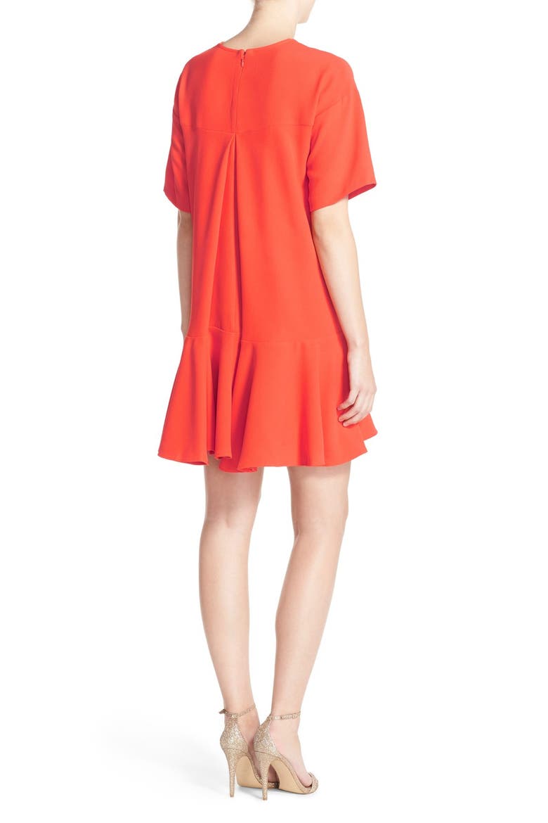 Drop Waist Knit Dress, Alternate, color, MASAI RED