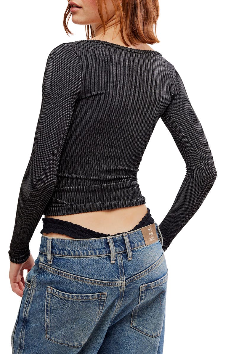 Free People Clean Slate Layering Stretch Crop Top, Alternate, color,