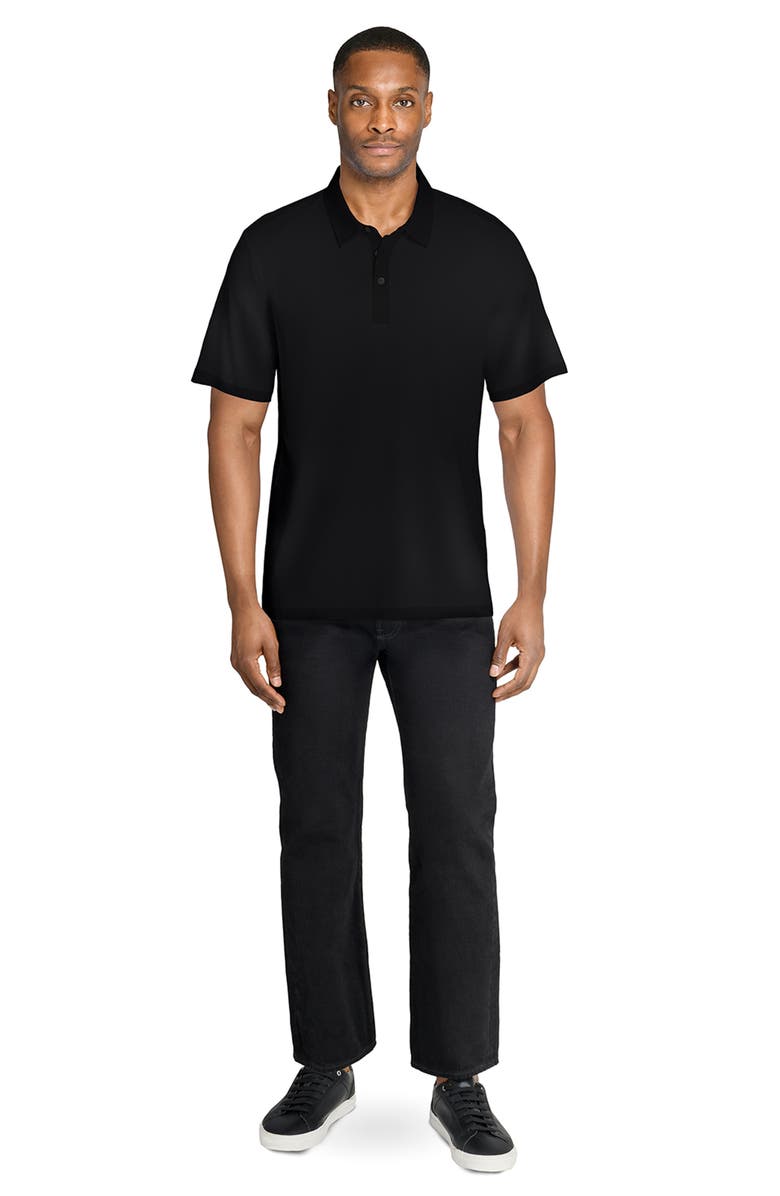 W.R.K Solid Reworked Slim Fit Polo, Alternate, color, Black