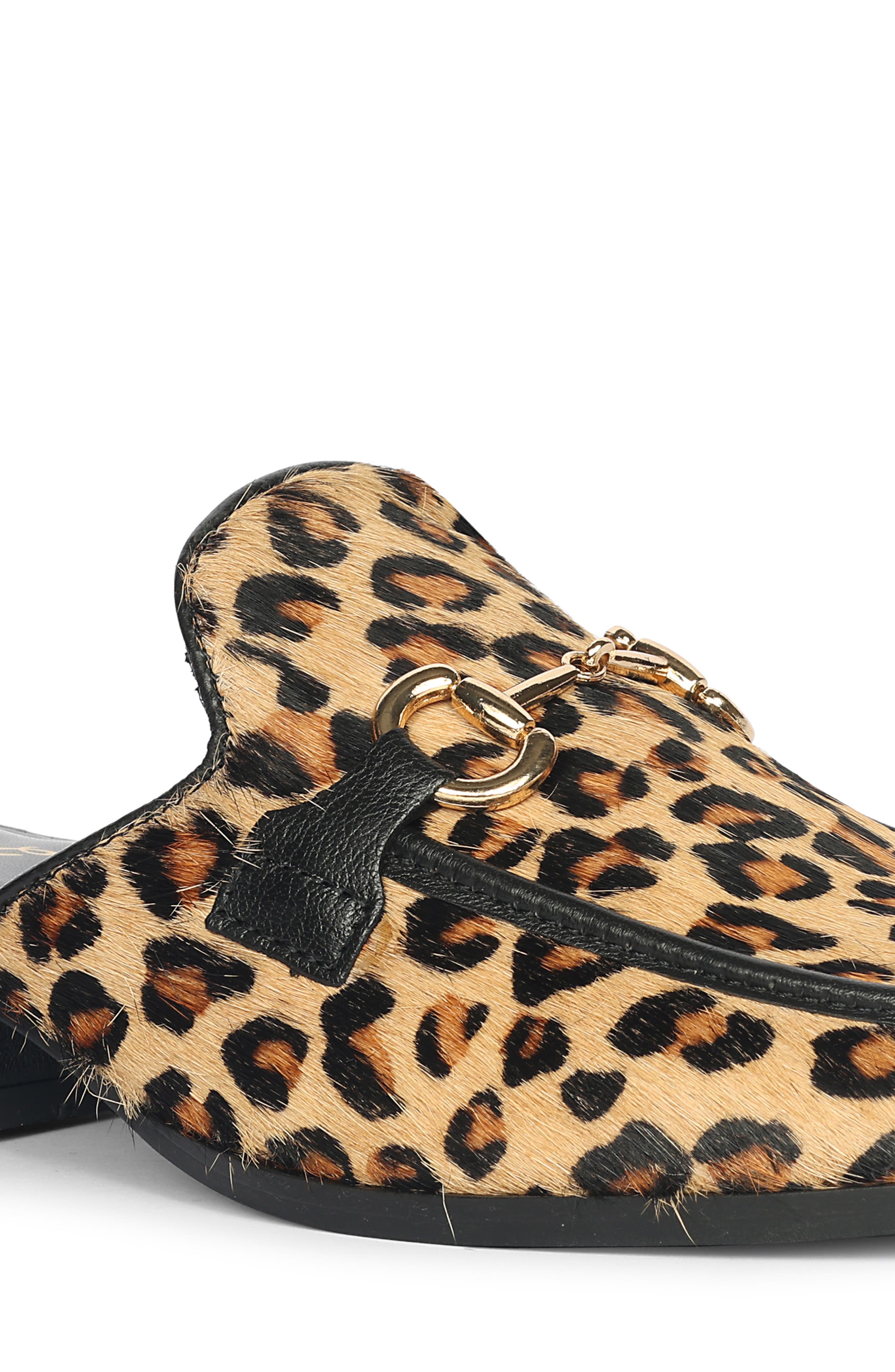SAINT G Savannah Genuine Calf Hair Mule, Alternate, color, Leopard Calf Hair