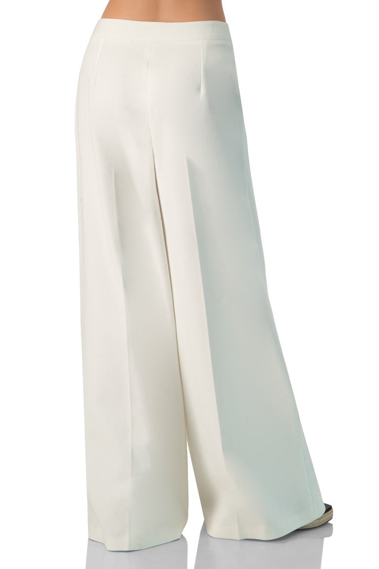 Wide-Leg Culotte Pants, Alternate, color, White