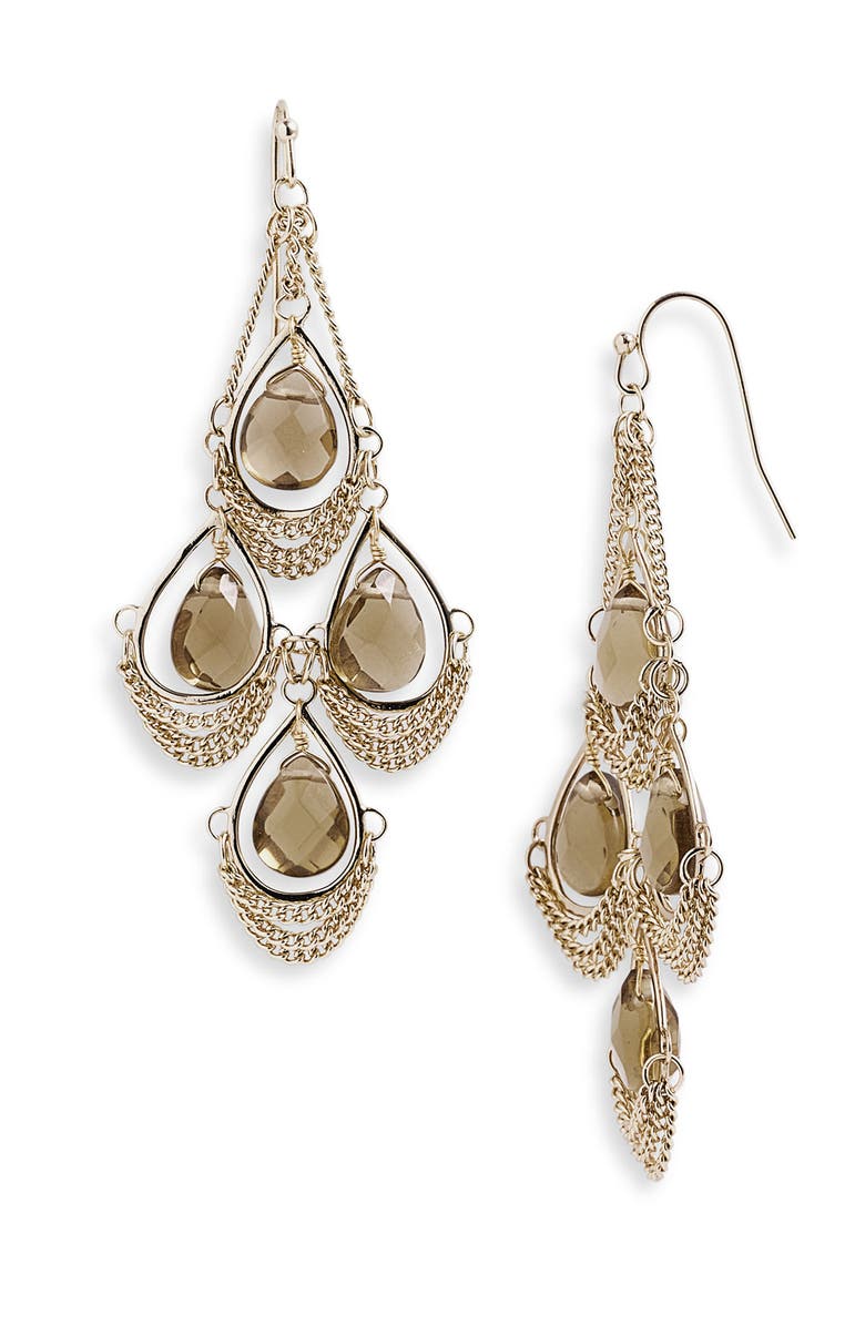 Kendra Scott 'Trista' Stone Chandelier Statement Earrings, Main, color, 