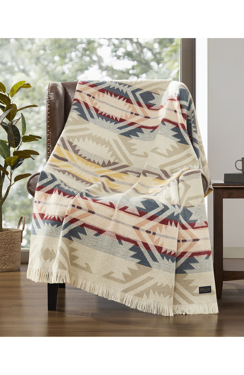 Pendleton White Sands Throw Blanket, Alternate, color, 