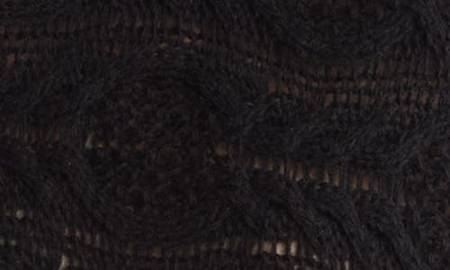 Portolano Merino Wool Blend Poncho In Black