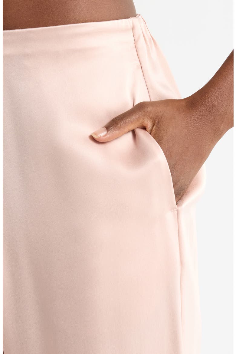 Washable Silk Crossover Pajamas, Alternate, color, DELICATE PINK