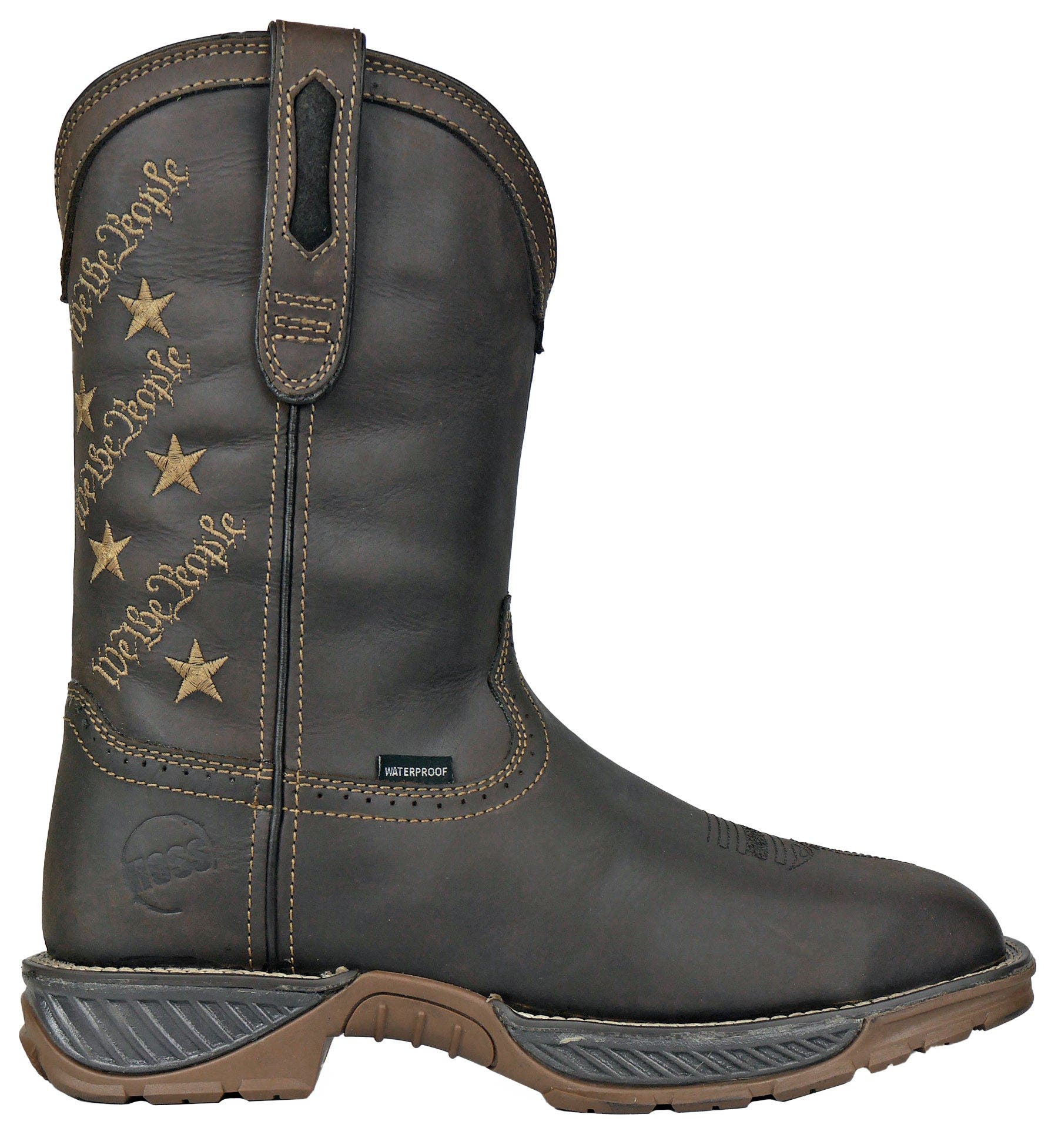 Hoss Boot Company HOSS We The People Composite Toe Western Work Boot, Alternate, color, Brown