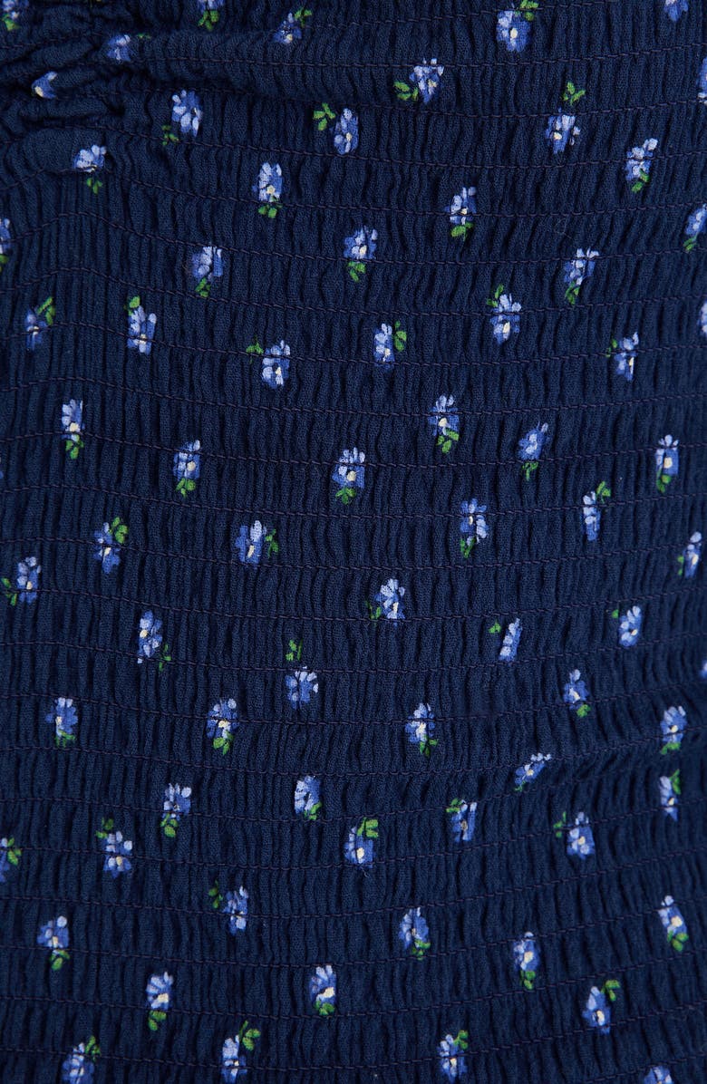 Madewell Lucille Balloon Sleeve Smocked Top, Alternate, color, 