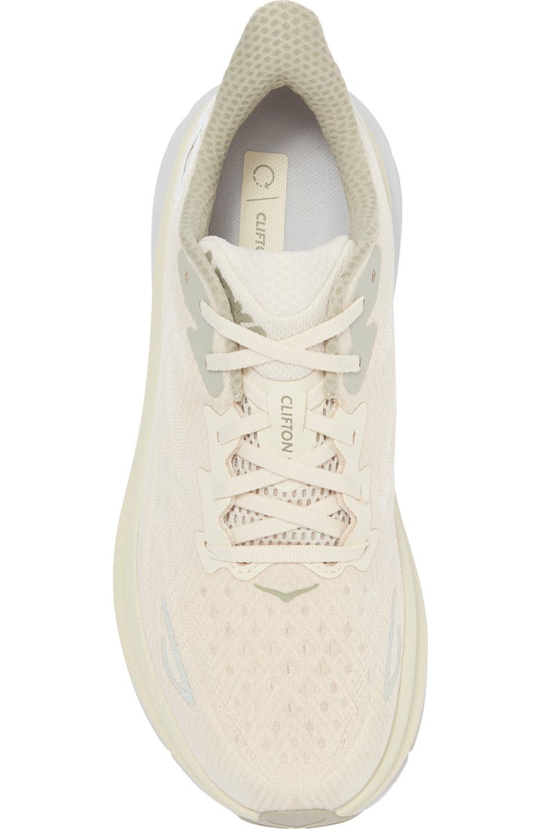HOKA Clifton 9 Running Shoe, Alternate, color, Oat Milk / Barley