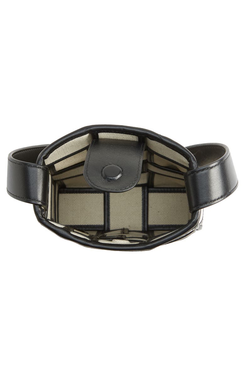 Bottega Veneta Cassette Canvas & Leather Phone Pouch, Alternate, color,