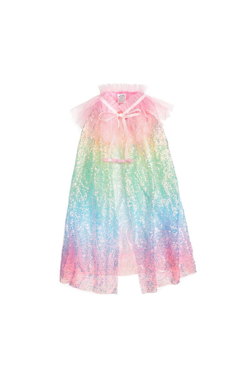 Sweet Wink Rainbow Sequin Cape, Main, color, 