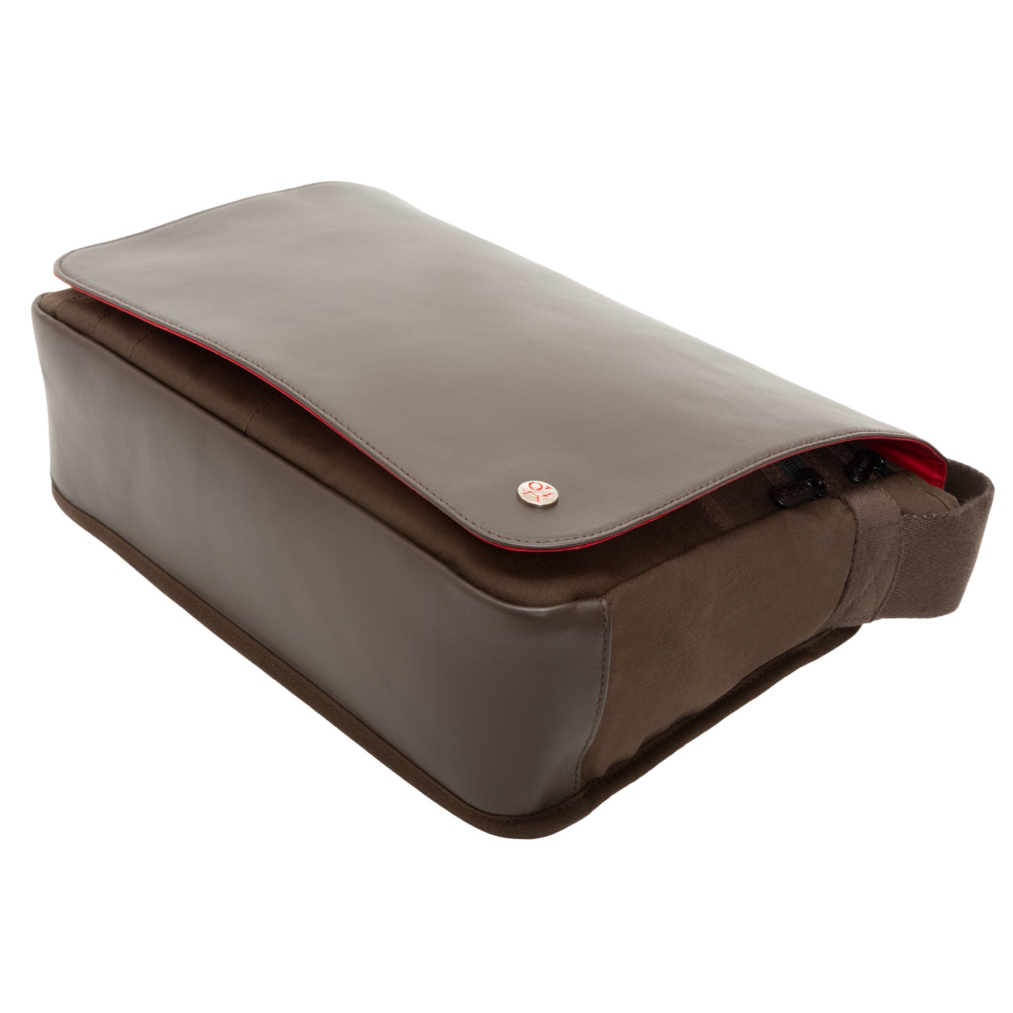 Waxed Nylon Sheridan Messenger Bag, Alternate, color, Dark Brown