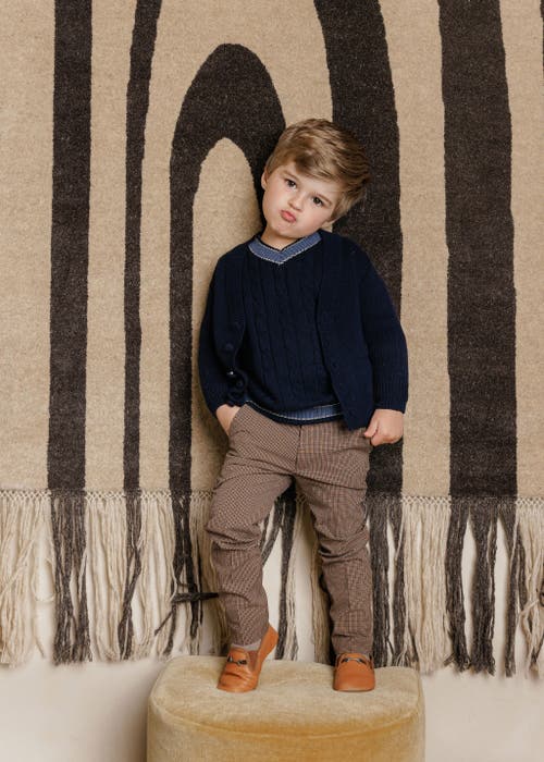 Ely's & Co. Looms Cable Knit Boys Collection In Blue