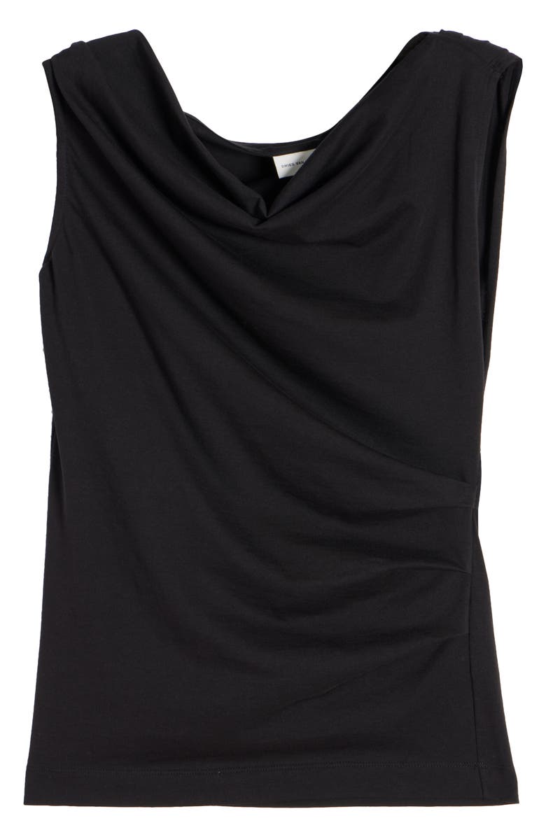 Dries Van Noten Asymmetric Sleeveless Cotton Knit Top, Alternate, color,