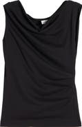 Dries Van Noten Asymmetric Sleeveless Cotton Knit Top