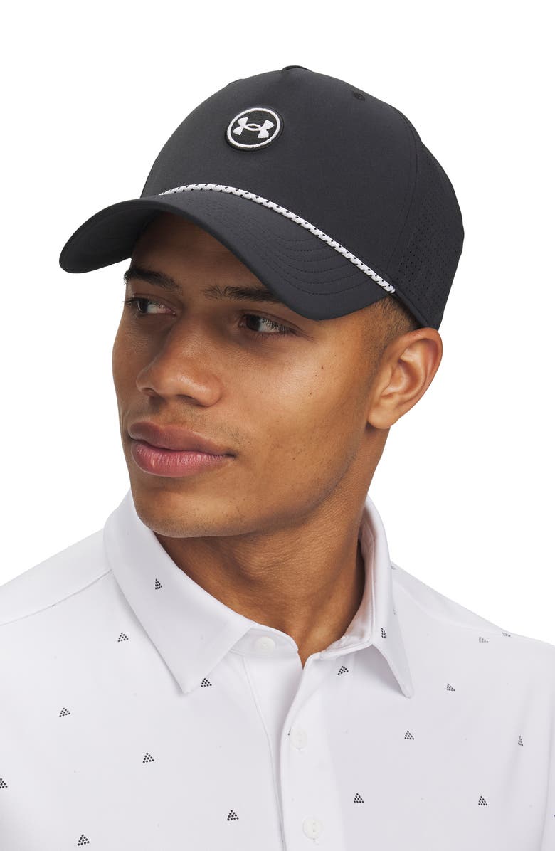 Under Armour Drive Rope Snapback Golf Cap, Alternate, color, 003 Black