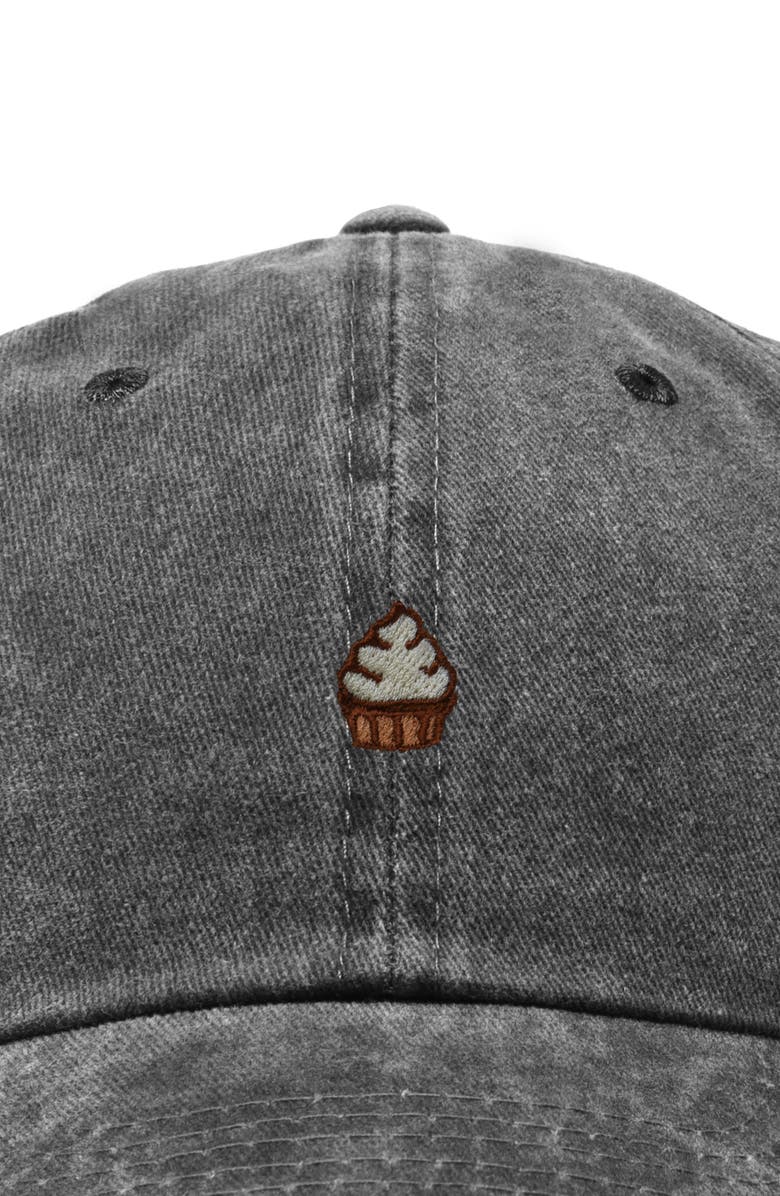 Dalix Cupcake Dad Cap, Alternate, color, Washed Black