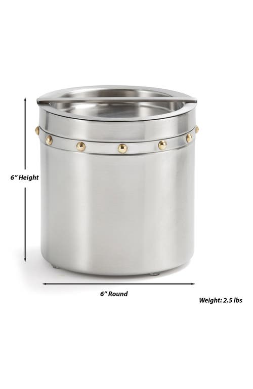 Roselli Trading Company Rivets Ice Bucket In Silver