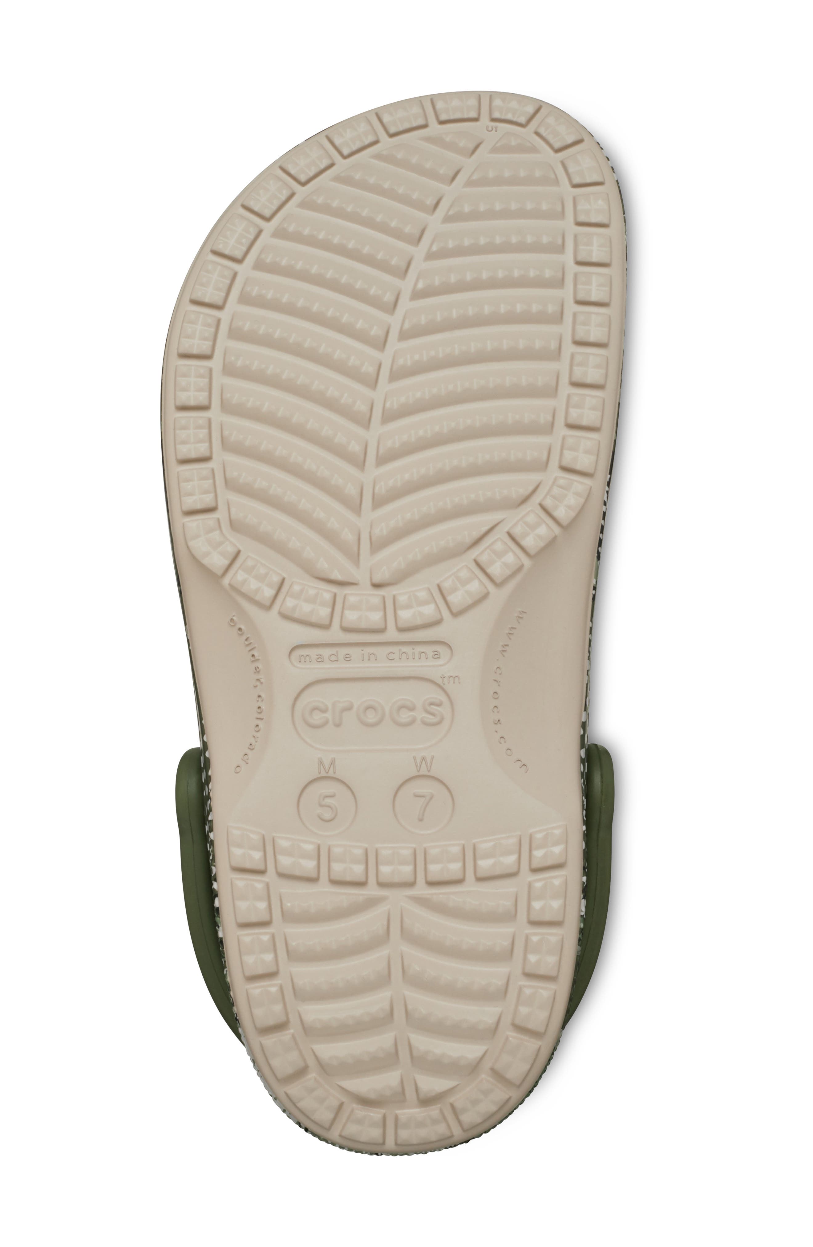 CROCS Baya Print Clog, Alternate, color, Cobblestone