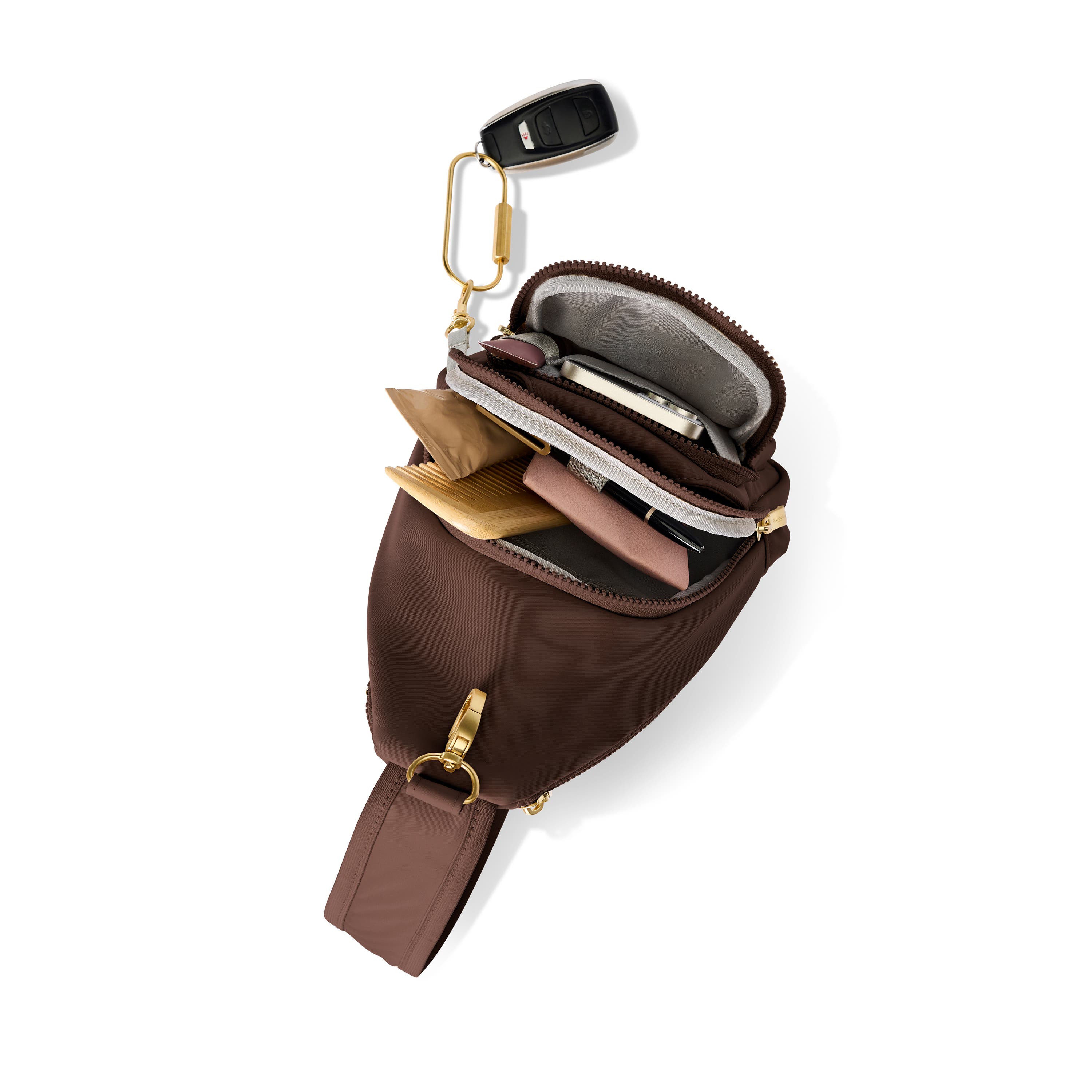 Central Park Sling Bag, Alternate, color, GANACHE TWILL