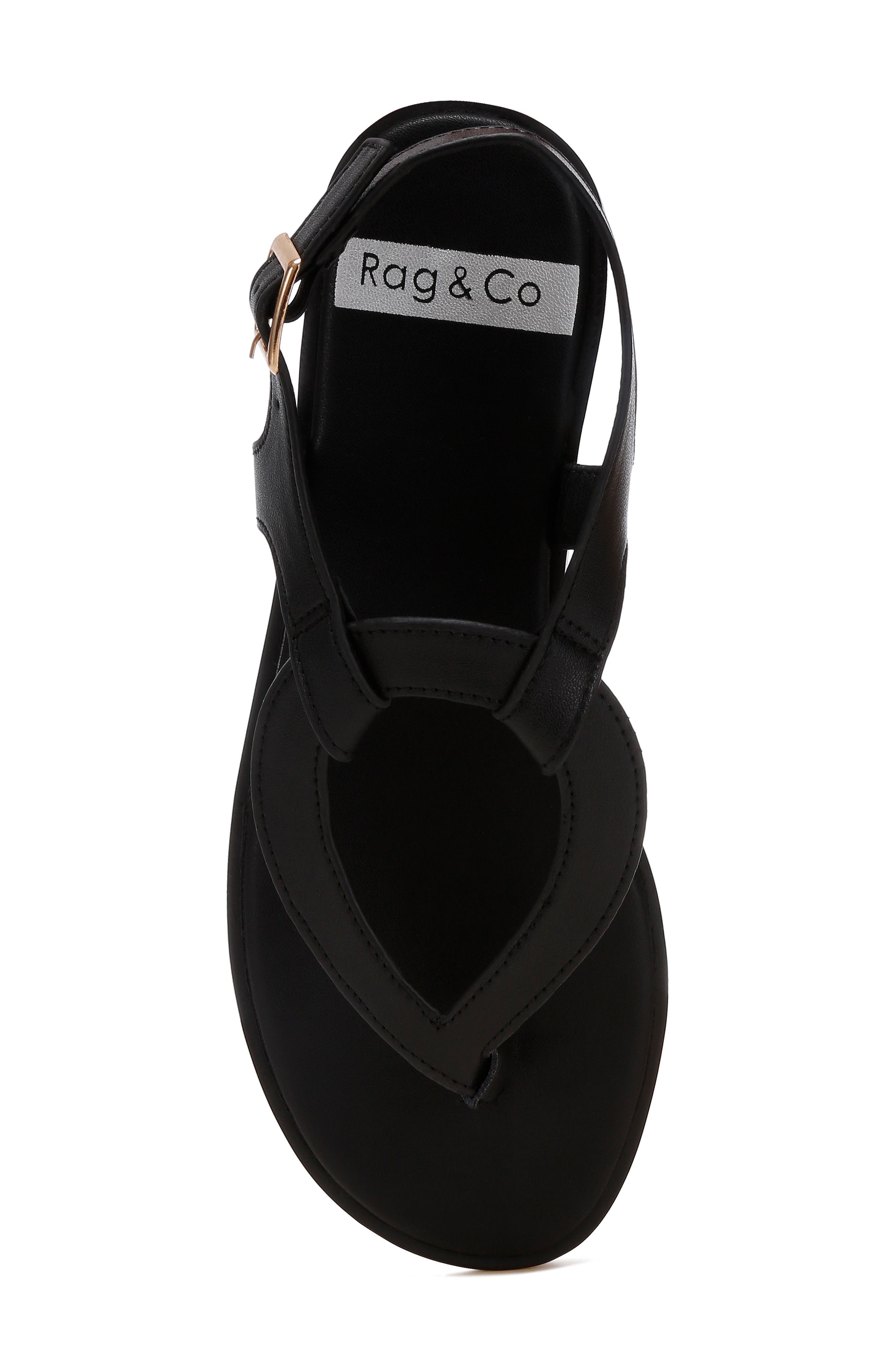 Rag & Co Torad Slingback Sandal, Alternate, color, Black